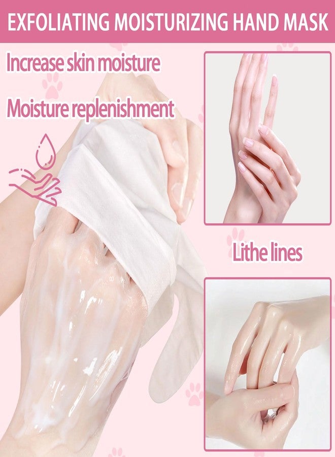 JunKuJK 6PCS Hand Masks,Hydrating Hand Masks Moisturizing Gloves Overnight for Dry Cracked Hands,Daily Hand Care Hand Masks Gift Set for Women and Men L - Image 4